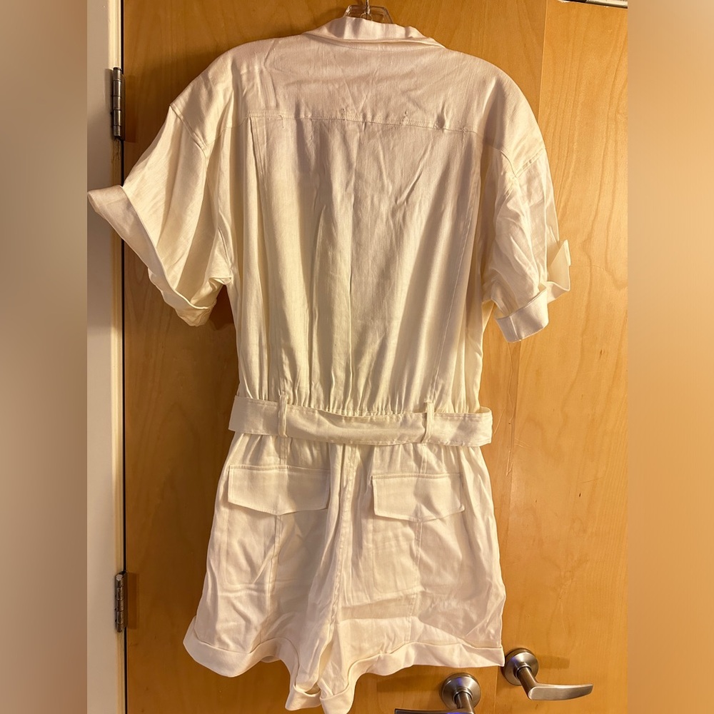Frame Arie Belted Utility Romper - Picture 3 of 3